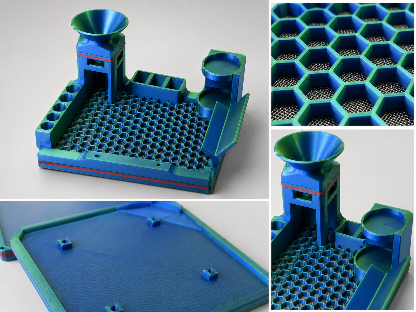 Catalog render of Modular Screen Tray with feature labels